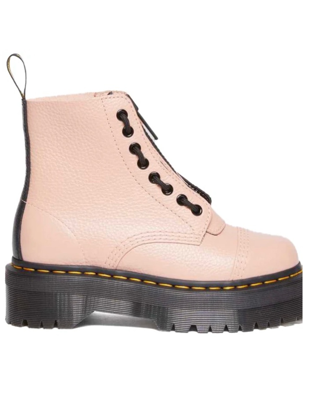 Dr. Martens Sinclair Milled Nappa Leather Platform Peach Women’s size 9 NEW!!!